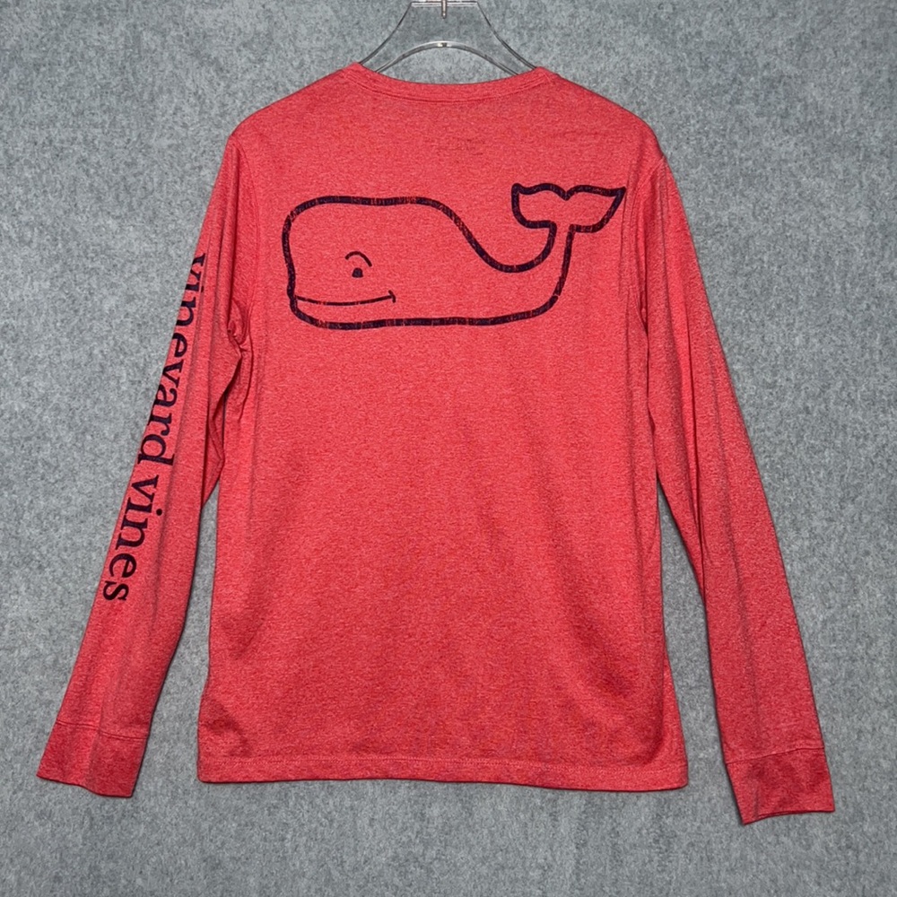 Vineyard Vines Red Long Sleeve Tee Classic Crew Size XS - Picture 5 of 6